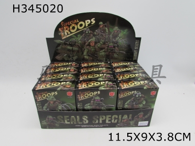 H345020 - Jungle elite military man 6 pieces of building blocks