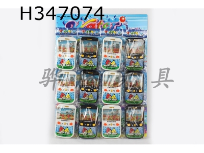 H347074 - Angry bird water game machine 12 mobile phone hanging boards