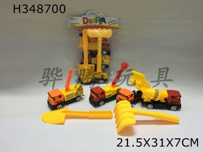 H348700 - Return engineering vehicle equipped with shovel