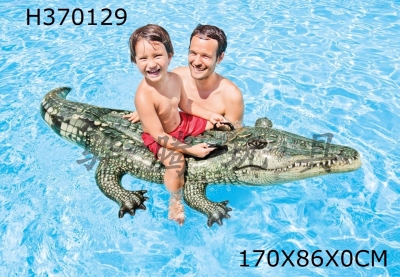 H370129 - Inflatable realistic crocodile mount