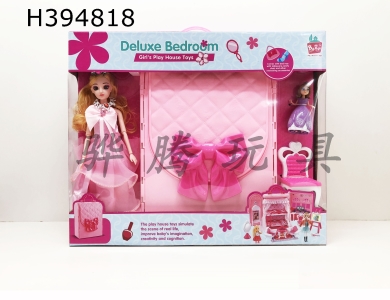 H394818 - Luxurious Girl Bedroom (with 1 Barbie and 1 doll)