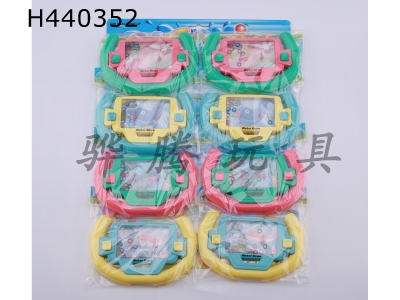 H440352 - 8 water machines with hanging plate and steering wheel (4 colors)