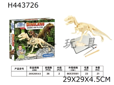 H443726 - Archaeological excavation of Tyrannosaurus Rex