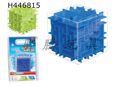 H446815 - Three-dimensional solid maze-green/blue