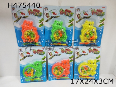 H475440 - Chain fishing two mixed packages (green, yellow, orange and red)