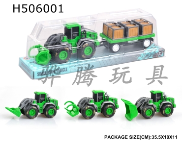 H506001 - Inertia farmer vehicle mounted wooden box