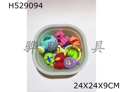 H529094 - 24&nbsp;square&nbsp;basin&nbsp;with&nbsp;enamel&nbsp;animal