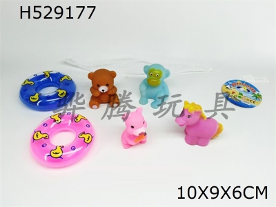 H529177 - Plastic&nbsp;lined&nbsp;animals&nbsp;with&nbsp;swimming&nbsp;rings