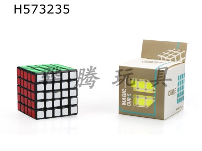 H573235 - Yu Chuang Wu Jie Rubiks Cube-Black and White Bottom