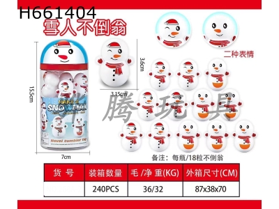H661404 - Gift snowman tumbler