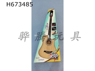 H673485 - 38-inch log color wood true string 6-string guitar