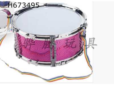 H673495 - Rose red and blue 2-color jazz drum 9 inch