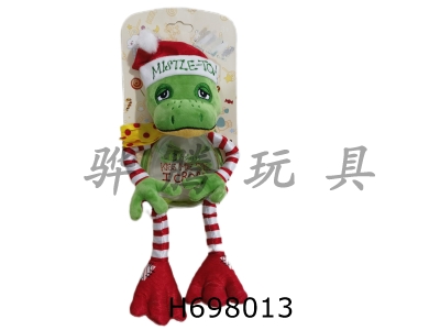 H698013 - Plush Halloween Green Frog Backpack Doll with Transparent Body (can hold sugar, can be stored)