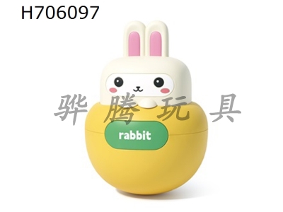 H706097 - Rabbit silicone cute and playful tumbler  beige 