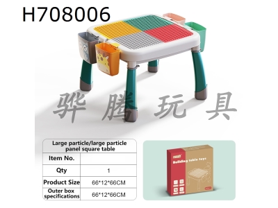 H708006 - (GCC) Large/Small Particle Panel Square Table (1 Table, 1 Chair) E-commerce Packaging
