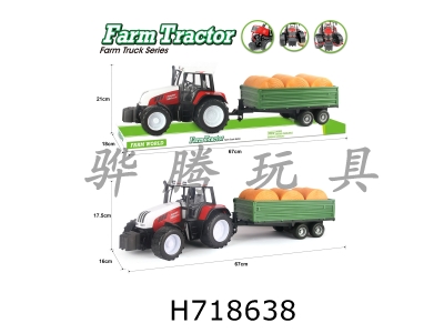 H718638 - Solid color inertia farmer round bundle transport vehicle