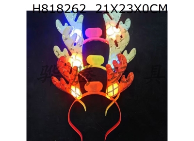 H818262 - Luminous deer antler headband/mixed color design