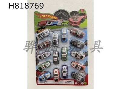 H818769 - 16 Warrior Alloy Police Cars