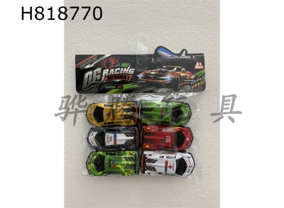 H818770 - 6 Warrior Alloy 911 Racing Cars