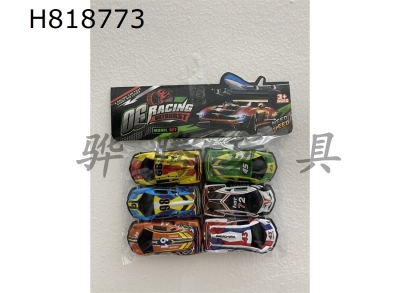 H818773 - 6 Warrior Alloy Digital Racing Cars