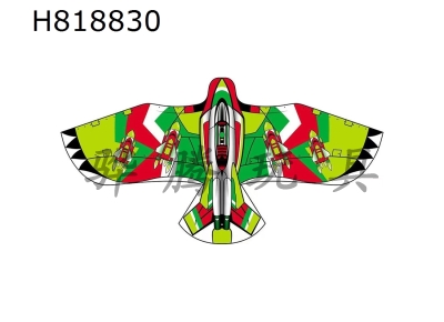 H818830 - 1.2-meter green red airplane kite wiring