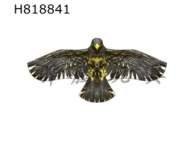 H818841 - 1.5 meter black wide feathered eagle kite wiring