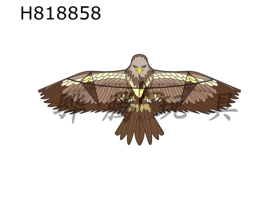 H818858 - 1.8-meter brown flat eagle kite wiring