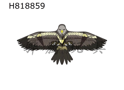 H818859 - 1.8-meter black flat eagle kite wiring