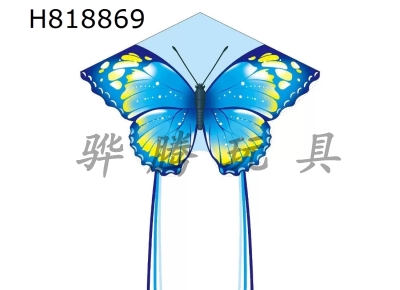 H818869 - 1.45 meter blue couple butterfly kite wiring