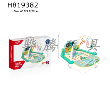 H819382 - Car steering wheel pedal piano (green)