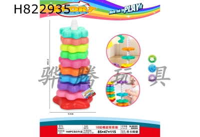 H822935 - 10&nbsp;layer&nbsp;spiral&nbsp;sleeve&nbsp;ring