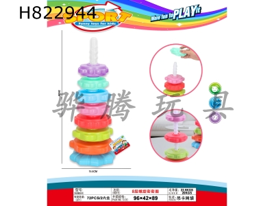 H822944 - 8-layer&nbsp;spiral&nbsp;sleeve&nbsp;ring