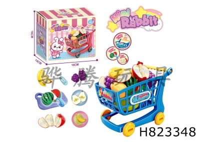 H823348 - Cartoon&nbsp;puzzle&nbsp;fruit&nbsp;shopping&nbsp;cart,&nbsp;cutting&nbsp;and&nbsp;cutting&nbsp;music&nbsp;12&nbsp;piece&nbsp;set,&nbsp;playing&nbsp;house&nbsp;toys
