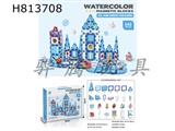 Ice and Snow Park Painted Diamond Magnetic Building Blocks 142PCS